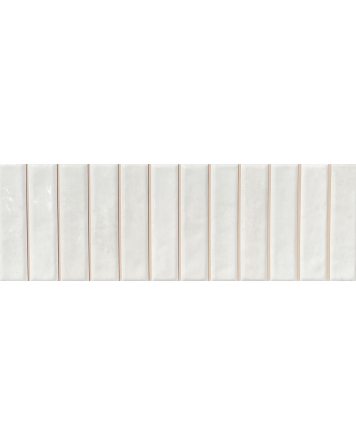 Wall tile sticks white gloss 10x30 cm | Sample Shipping