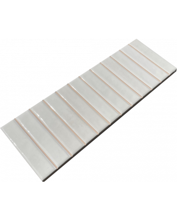 Wall tile sticks white gloss 10x30 cm | Sample Shipping