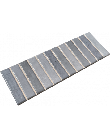 Wall tile sticks grey gloss 10x30 cm | Sample Shipping