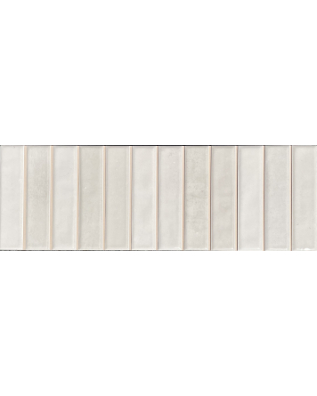 Wall tile sticks cream gloss 10x30 cm | Sample Shipping