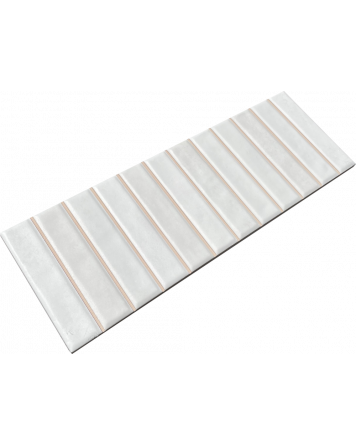 Wall tile sticks white matt 10x30 cm | Sample Shipping