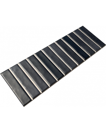 Wall tile sticks black matt 10x30 cm | Sample Shipping