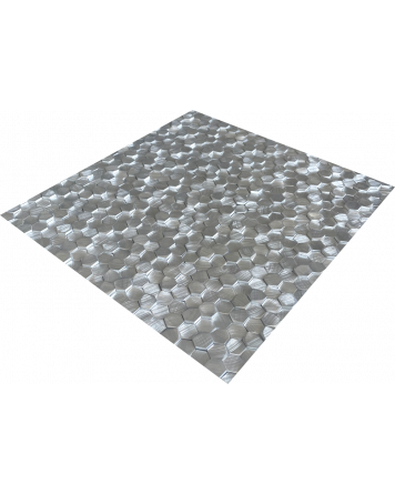 Mosaic Tiles Hexagon Alu Silver FS601 29,8x31 cm