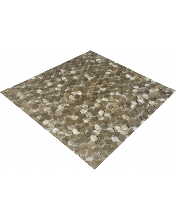 Mosaic Tiles Hexagon Alu Gold  29,8x31 cm