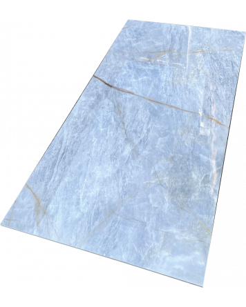 Polished blue marble look 60x120 cm | Exciting design | Sample shipping