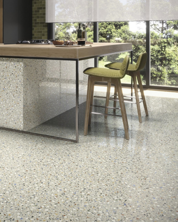 Terrazzo Fliesen Epoca Bone 60x60 cm | Terrazzooptik Bunt