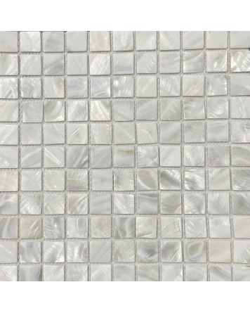 Perlmuttmosaik weiss 2,5 x 2,5 cm Restposten