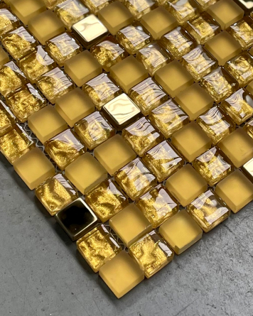 Mosaik SG-102 Gold Mix 1,5 x 1,5 cm