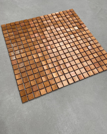 3,96 m² Restposten Sicis Mosaik Kupfer 3mm 30x30 cm