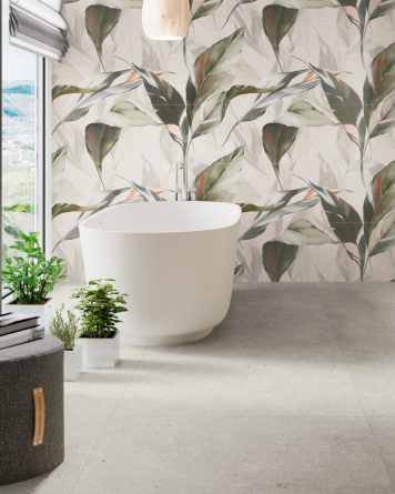 Top Modern: Graue Fliesen in Terrazzo-Optik 90x90 cm | Ama Grigio| MUSTERVERSAND