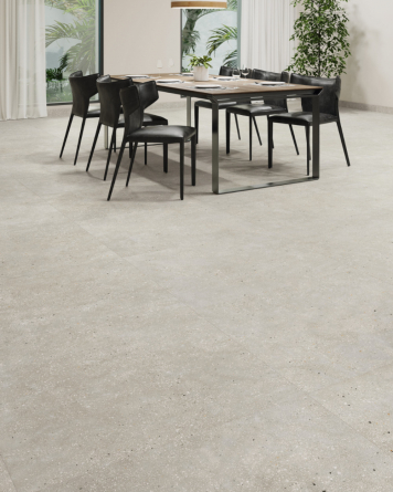 Top Modern: Graue Fliesen in Terrazzo-Optik 90x90 cm | Ama Grigio| MUSTERVERSAND