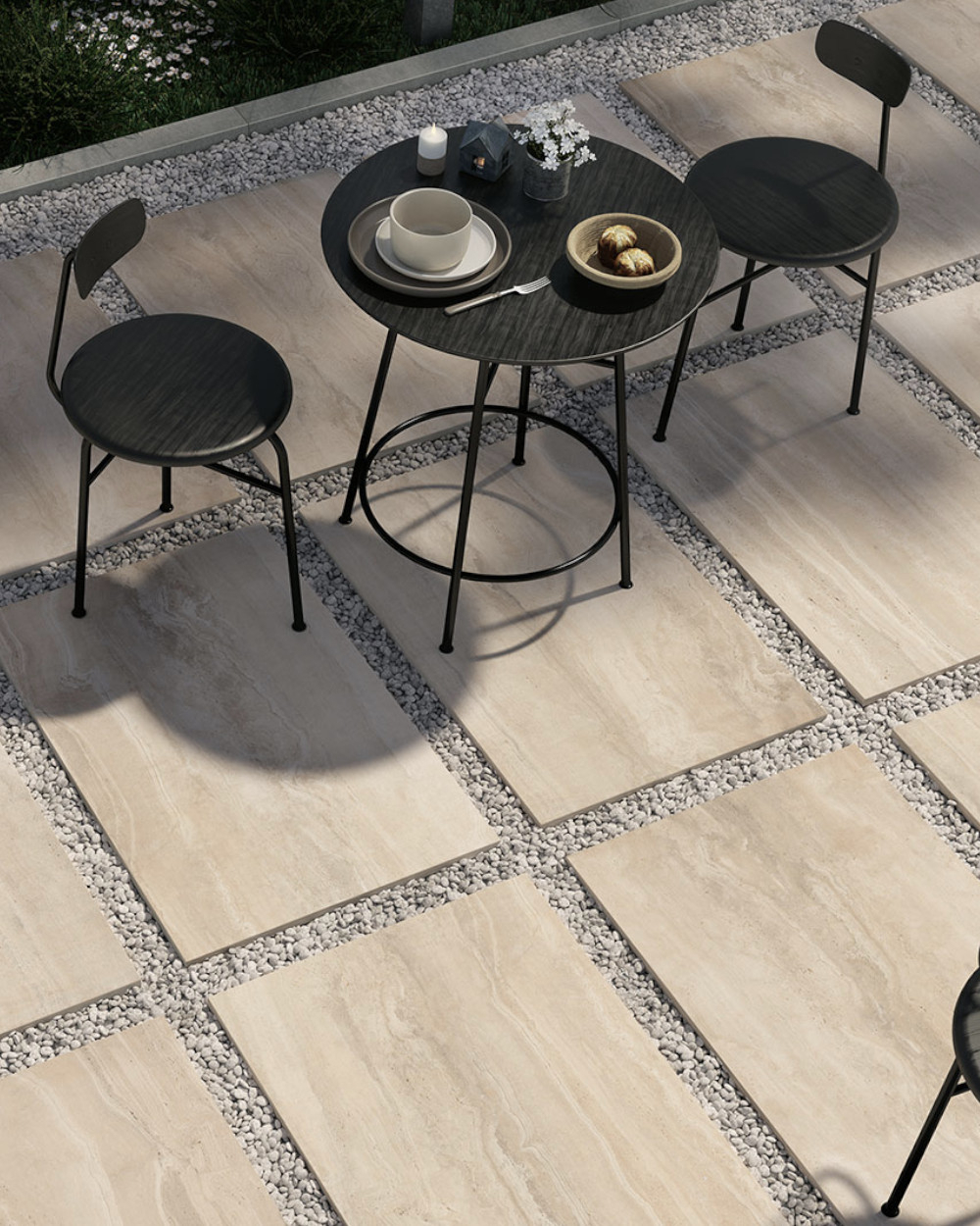 12,581 m² Terrassenfliesen | Reverso Beige 2cm 60,4x90,6 cm