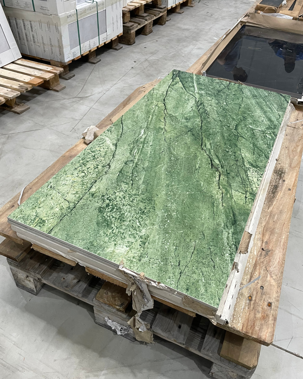 5,76 m² Restposten Fliesen | Milos Green 60x120 cm