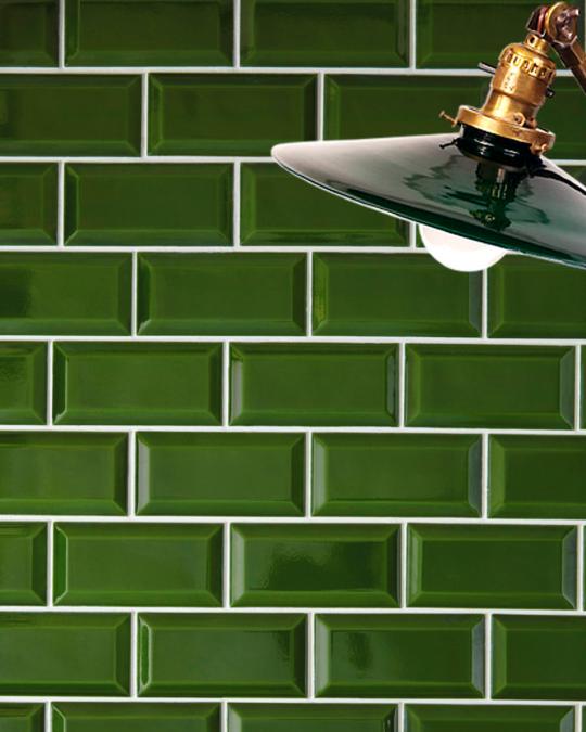 Metro Tiles Bottle Green 75x15 Cm Free Shipping Sample