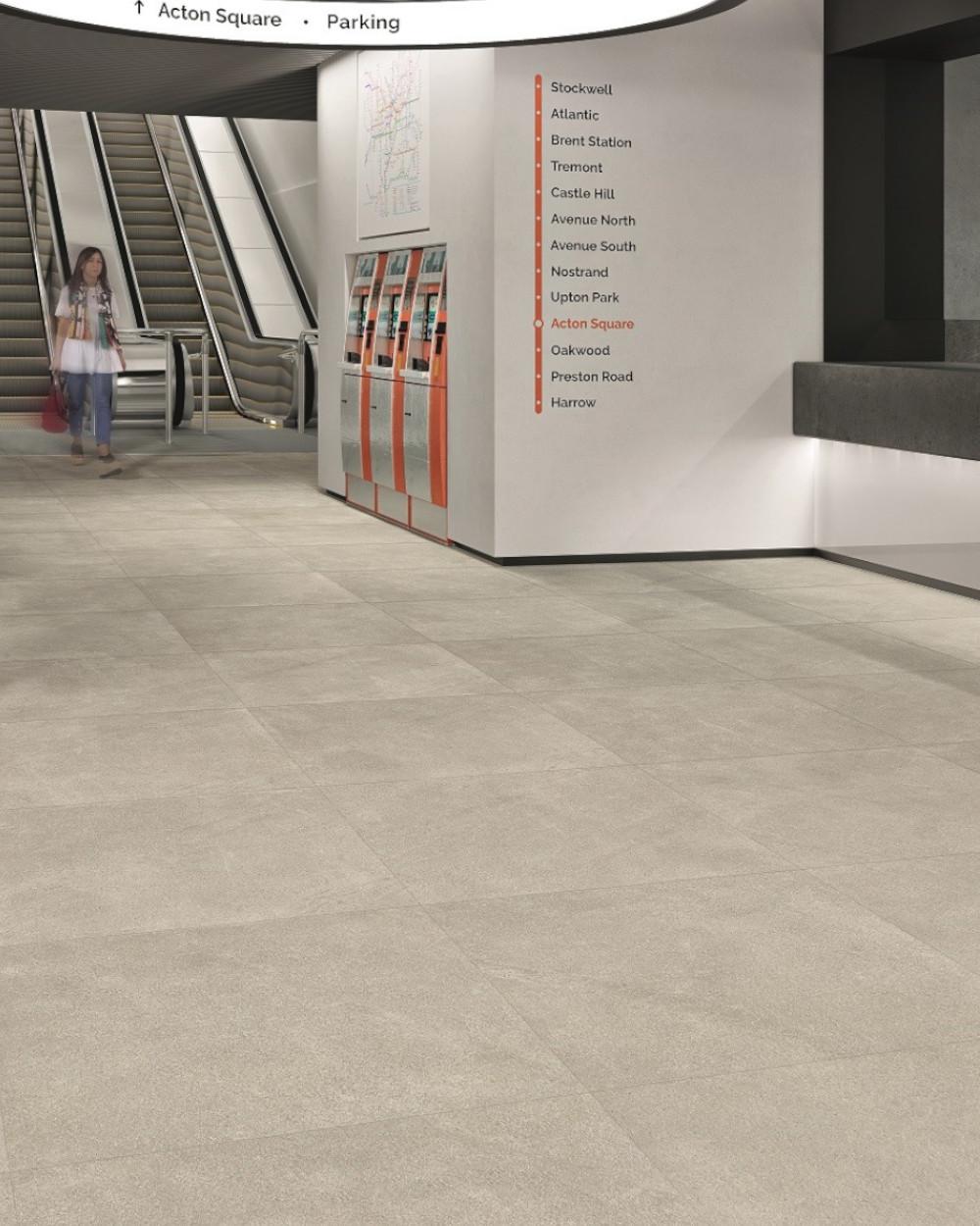 Full Body Porcelain Stoneware hybrid 60x60 Lightgrey